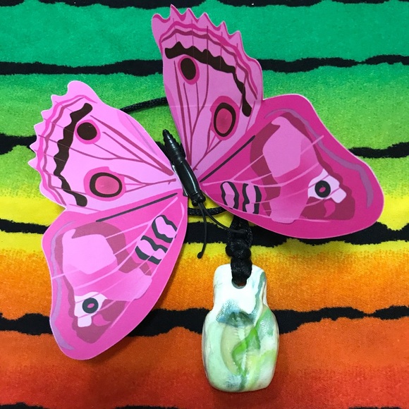 Ceramic One of a Kind Handmade Vintage Rare Unique Boho Necklace - Picture 9 of 16